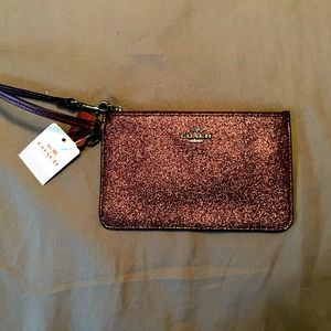 Coach Wristlet - Purple Shimmer